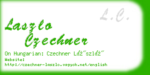 laszlo czechner business card
